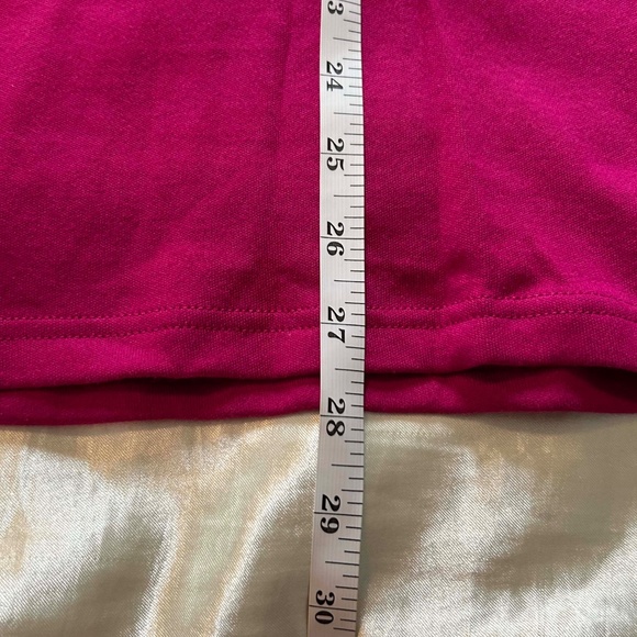 TOP, 100% COTTON, DARK PINK, SIZE 3X, ROUND NECK, LONG SLEEVES, KAREN SCOTT - Picture 4 of 7